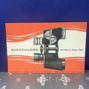 1956 Bausch & Lomb Binoculars Manual